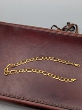 10k Yellow Gold 8.5" Figaro Link 5mm Width Bracelet  2.2g