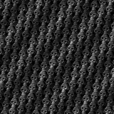 Skull Carbon Fiber 24 - 18"x46" Hydrographic Film Hydro Dipping