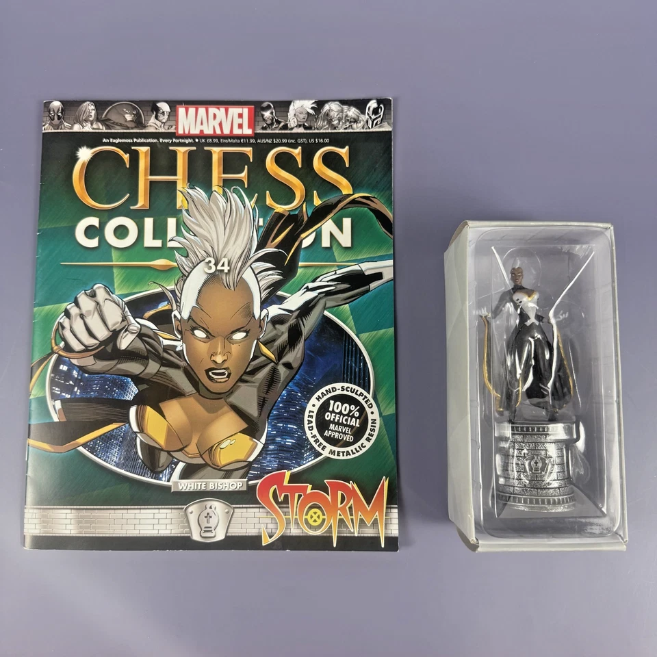 Eaglemoss Marvel Chess Collection, #34, Storm, con cargador Foto 2 de 4