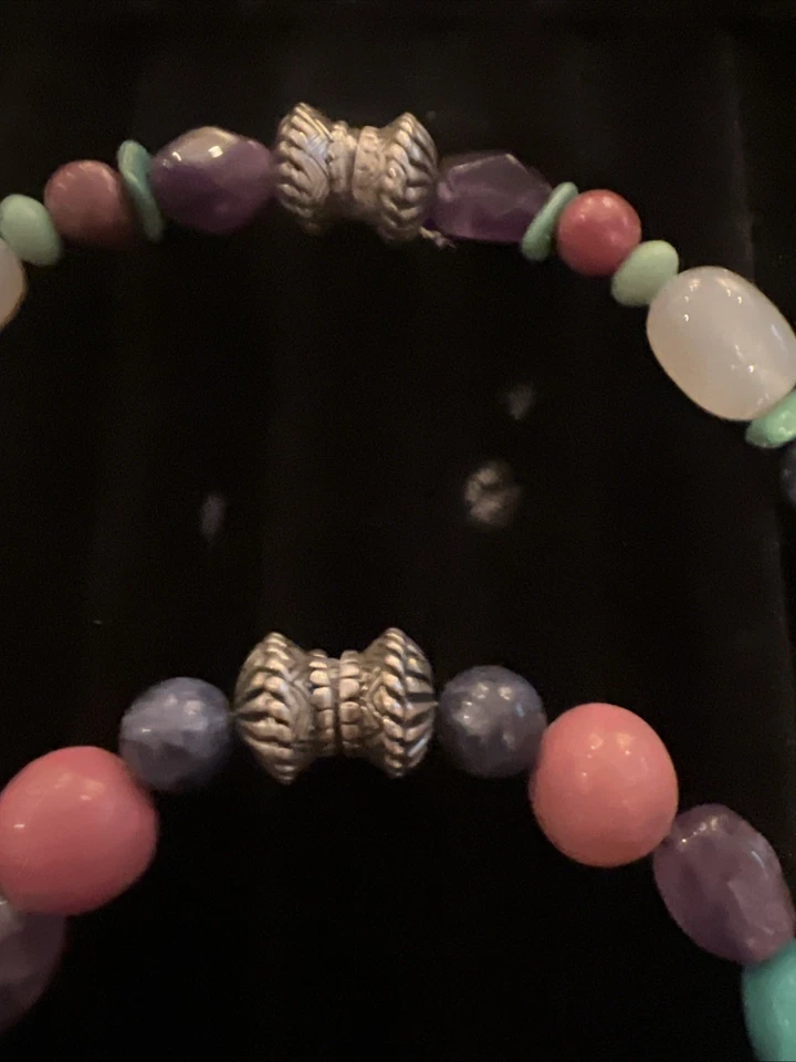 Collar y pulsera vintage de turquesa multicolor Carolyn Pollack Southwest Foto 3 de 4