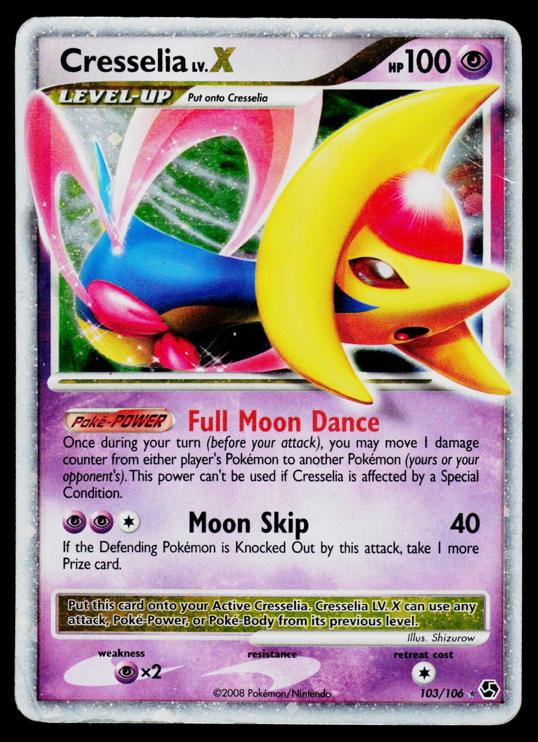 Great Encounters Cresselia LV.X 103/106 Holo DMG