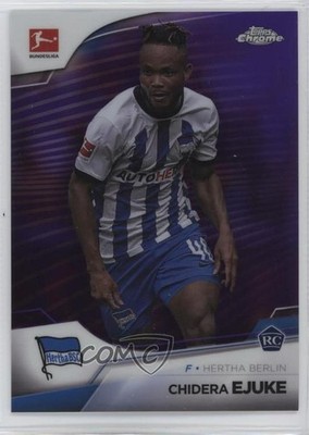 2022 Topps Chrome Bundesliga Purple Refractor /299 Chidera Ejuke Rookie RC 12n6