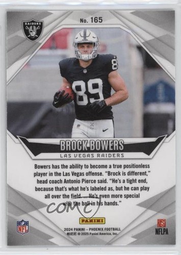 2024 Panini Phoenix Rookies Wave Brock Bowers #165 15t1 - Picture 2 of 3