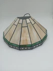 Vintage Tiffany Style Slag Glass Mission Craftsman Wall Sconce