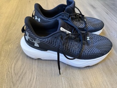 Under Armour HOVR Infinite Pro Men s Black/White Low Top Lace-Up Knit 3027190