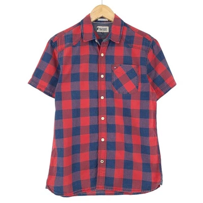 Vintage Abercrombie & Fitch Chemise Homme Coupe Classique Coton Bc8 à Carreaux S - Photo 1/4