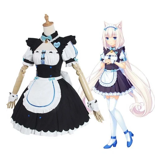 Juego NEKOPARA Vainilla Cosplay Garaje Kit Ver. Lindo vestido Chocola vainilla - Imagen 15 de 16