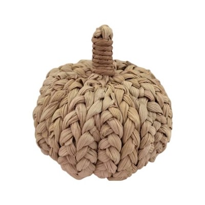 Woven Pumpkins Decors Accent for Fall Tabletop Shelf and Harvest Home Styling