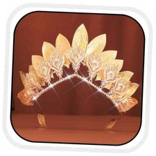 Leaf Queen Crown Greek God Headwear Golden Roman Laurel Costume Headpiece for