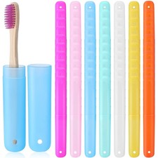 90 Pack Travel Toothbrush Case Holder Bulk Breathable Portable Toothbrush Sto...