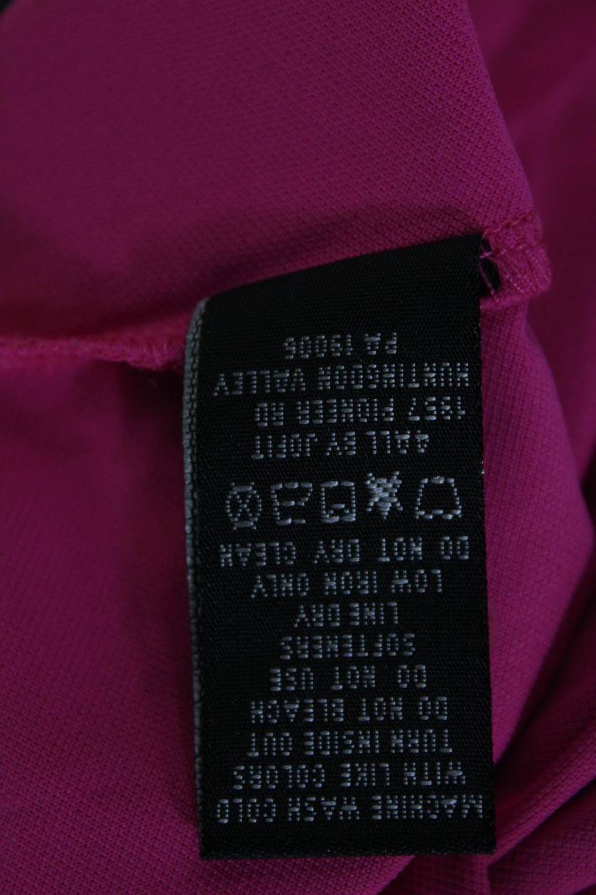 JoFit Women Basic Solid Pink Crew Neck Long Sleev… - image 5