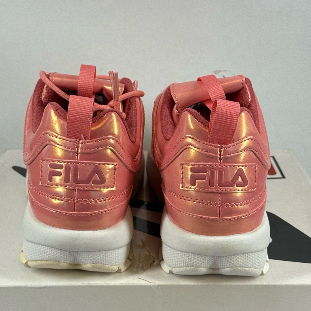 SAOLA Sneakers Fila donna taglia 6 5 rosa metallizzato suola grossa stringate sportive 