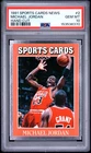 153536370 Michael Jordan 1991 Sports Cards News #2 PSA 10