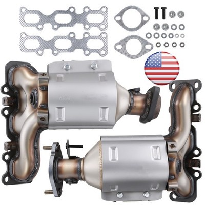 For Ford Explorer 3.5L V6 2013-2019 Pair Bank 1 & 2 Manifold Catalytic Converter