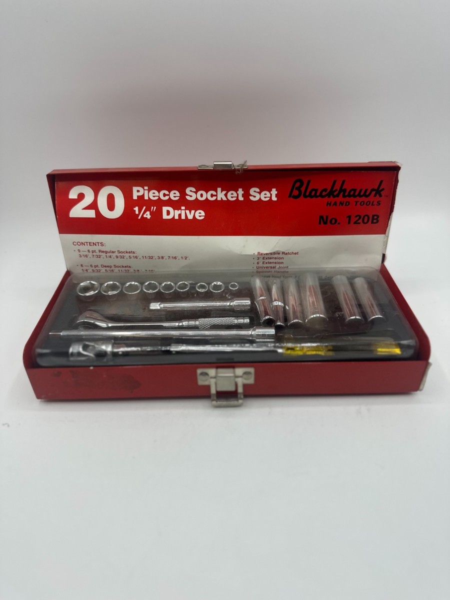 Vintage Brand New 20PC Blackhawk 1/4