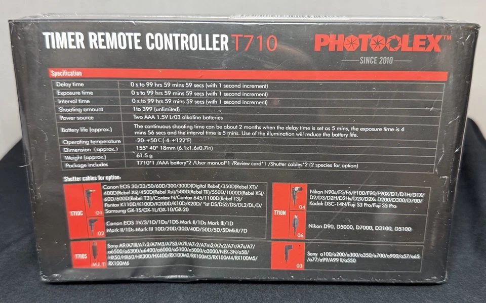 PHOTOOLEX Timer Remote Controller T710 - Image 2 of 4