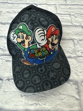 Super Mario Bros Mario And Luigi Hat YOUTH OSFM Nintendo Snapback Cap