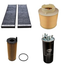 4 Filter-Set / Inspektionspaket für 2.7 3.0 TDI AUDI A6 (4F,C6) bis Bj. 09/2008