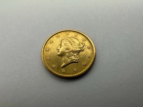 1850 US $1 One Dollar Liberty Head Dollar .900 Gold Coin Type I  -C4