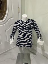 LOFT Ann Taylor Long Sleeve Blue White Shirt Size XS