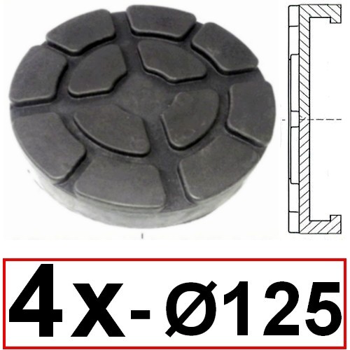 TAMPONI GOMMA PONTE SOLLEVATORE AUTO OMCN RAVAGLIOLI SPESSORI B060 - Foto 8