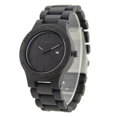 Armbanduhr BEWELL 086B - Massivholz Ebenholz
