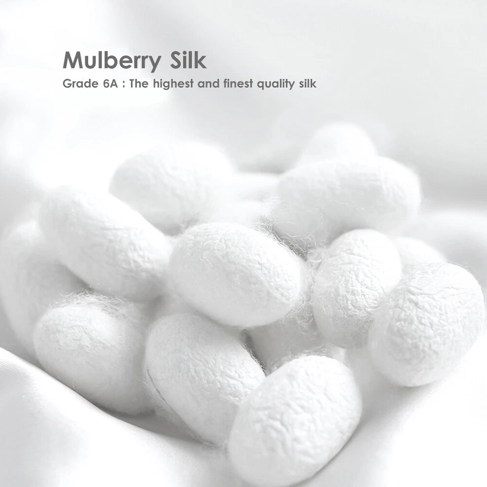 2-Sided 100% Mulberry Silk Standard Pillow Case Slip Protector Genuine 25 Momme  - image 2 of 4