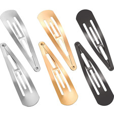 30 Pieces 4 Inch Snap Hair Clips Metal Hair Clips for Women Snap Barrettes