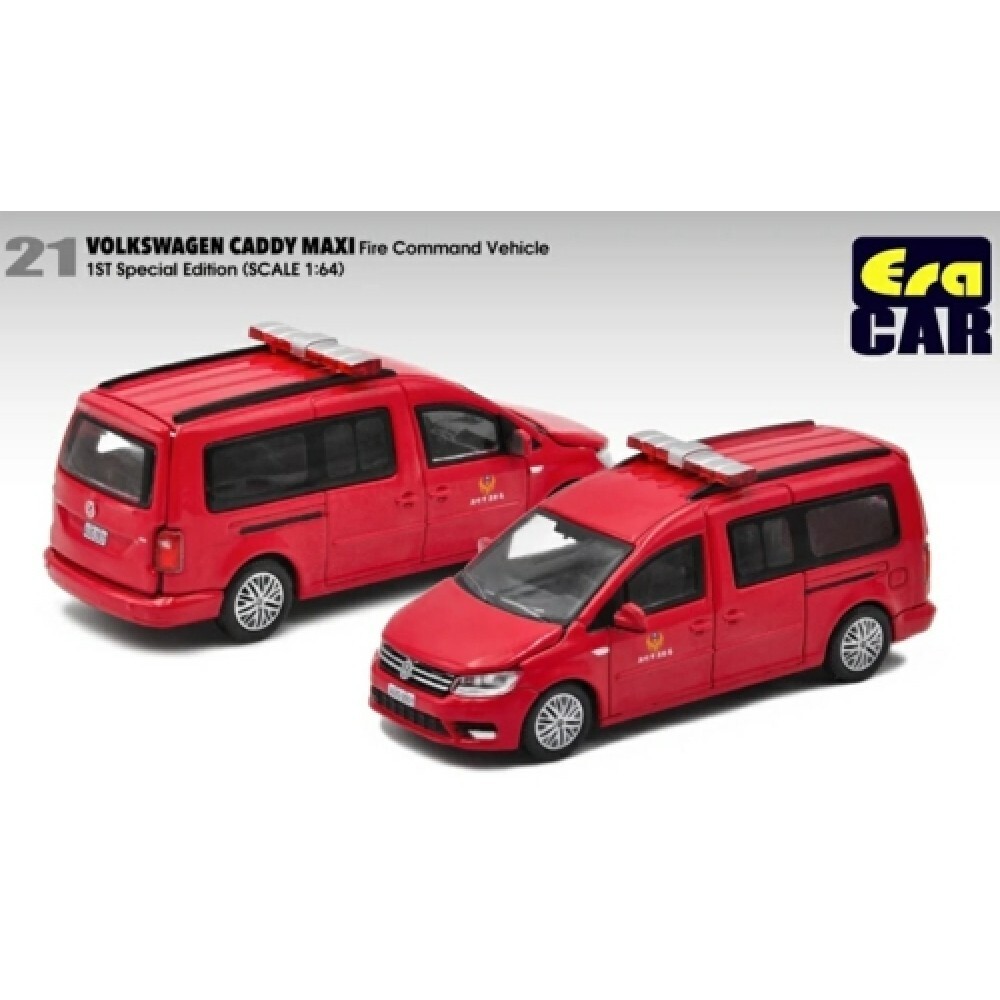 ERA CAR VOLKSWAGEN CADDY FIRE COMMAND 1-64 SCALE VW21CAMRF21