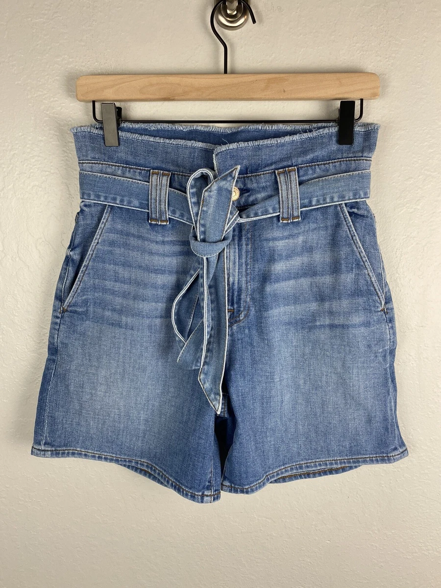 7 for all cheap mankind paperbag shorts