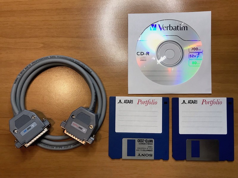 Parallel Cable + Software for ATARI ST/STE, etc. and Atari Portfolio, Pcfolio, DIP