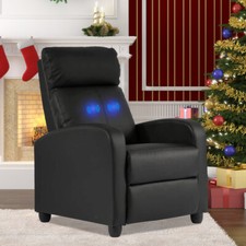 Massage Recliner Chair Single Living Room Sofa Home Theater Seat With Footrest