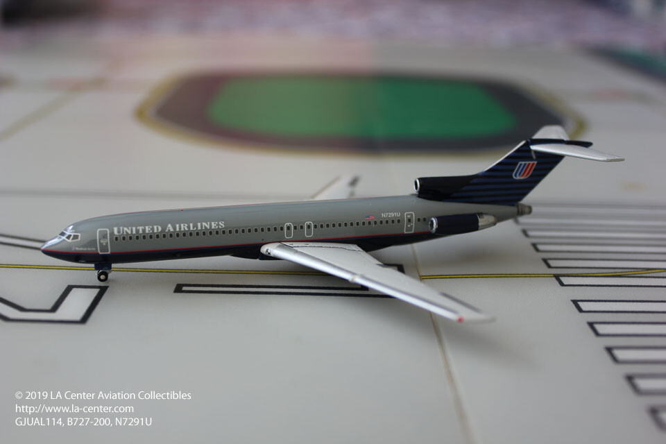 Gemini Jets United Airlines Boeing 727-200 Battleship Grey Color
