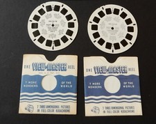 Set of two vintage Rin Tin Tin viewmaster reels "High Danger" "Vanishing Guns"