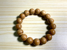 12mm Indonesia Natural Agarwood Wood Bracelet Buddha Meditation Beads Women