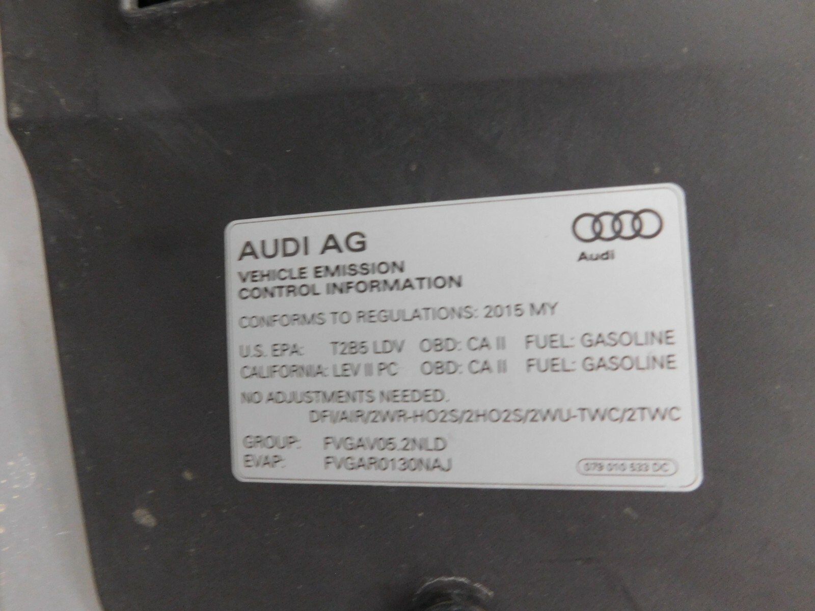 2015 12 13 14 15  Audi R8 V10 Engine Deck Lid Hatch Glass / Tailgate #1011 o5
