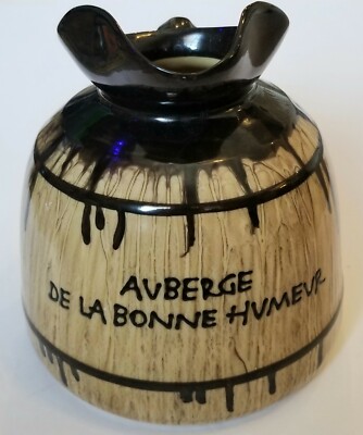 Two's Company Creamer Pitcher Coffee French ''auberge de la bonne humeur'' Hostel