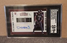 Deebo Samuel 2019 Contenders Playoff Ticket Rookie Auto. 10 Auto 9 Card. # 05/18