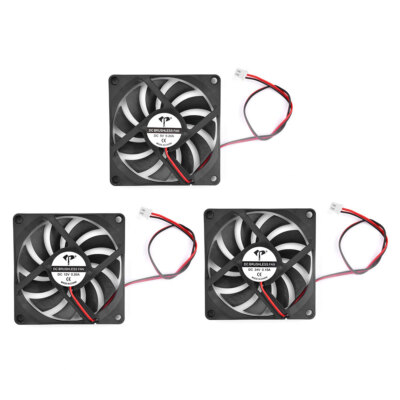 8010/8015/8020/8025 DC5/12/24V 2Wires 8CM Quiet Cooling Fan Computer Case Cooler