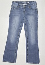 Maurices Curvy Stretch Bootcut Blue Jeans size 7/8 reg 31  waist 