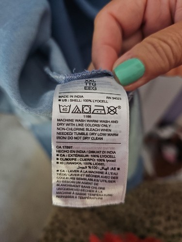 Old Navy XXL Midi Dress Cold Shoulder Chambray Tiered Maxi/Midi Dress Gorgeous - Picture 10 of 10