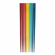 Le Creuset chopstick set of 5 pairs Rainbow Color Made in Japan New