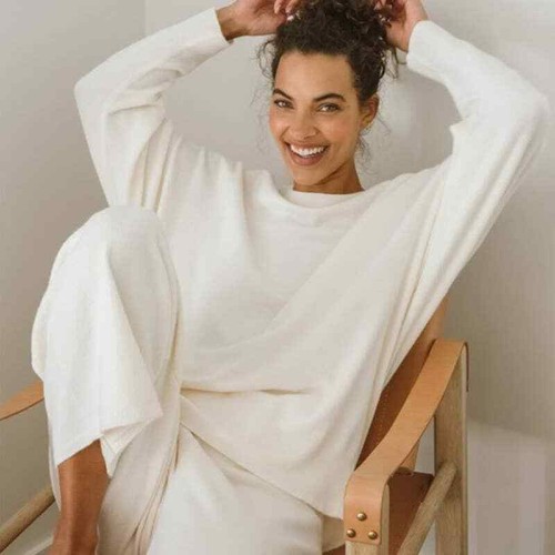 Jenni Kayne Marina Pullover Ivory Size 