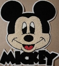 Mickey Mouse Disney 9.5 inch chenille fabric sew on patch