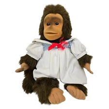 Hosung Monkey Puppet Junior Chimp Baby Sailor Nautical Realistic Plush Toy 1992