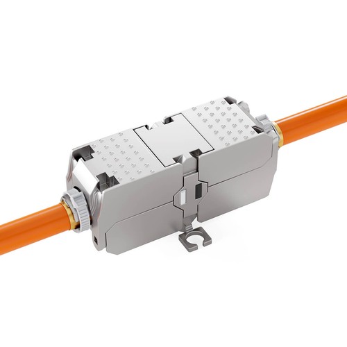 Kupplung Netzwerk Kabel Verbinder Cat6a LAN 10Gbit Verlängerung werkzeuglos LSA - Afbeelding 7 van 11