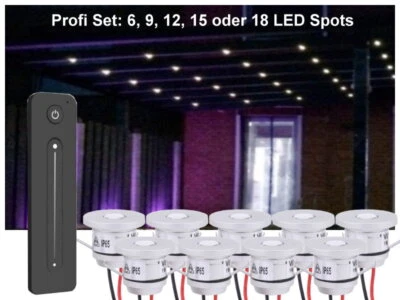 Profi LED Beleuchtung Set Terrassendach Wintergarten warmweiss dimmbar silber - Bild 1 von 4