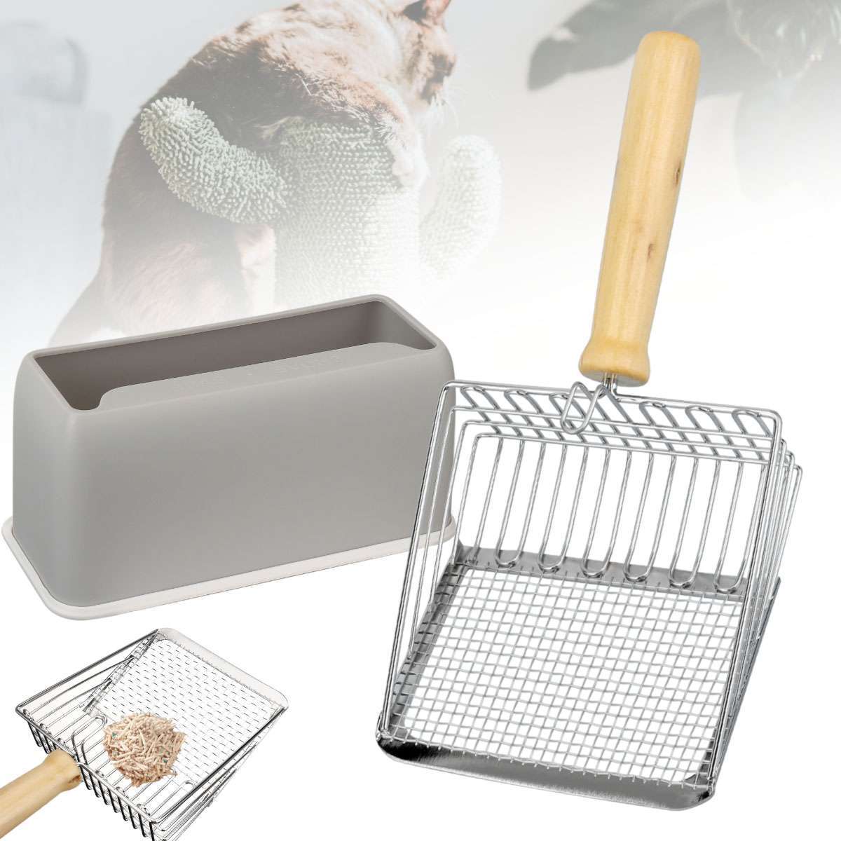 Pet Litter Holder Deep Scoop Kitten Litter Scoop Us
