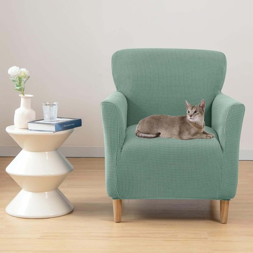 Sesselschonbezug mit Armlehnen Weich Anti Rutsch Stretch Stuhlhussen für Wohnzimmer - Bild 11 von 79