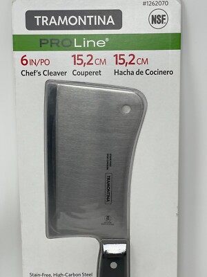 Tramontina ProLine C-407/06DS Professional Series Chef's Cleaver 6'' High-Carbon.